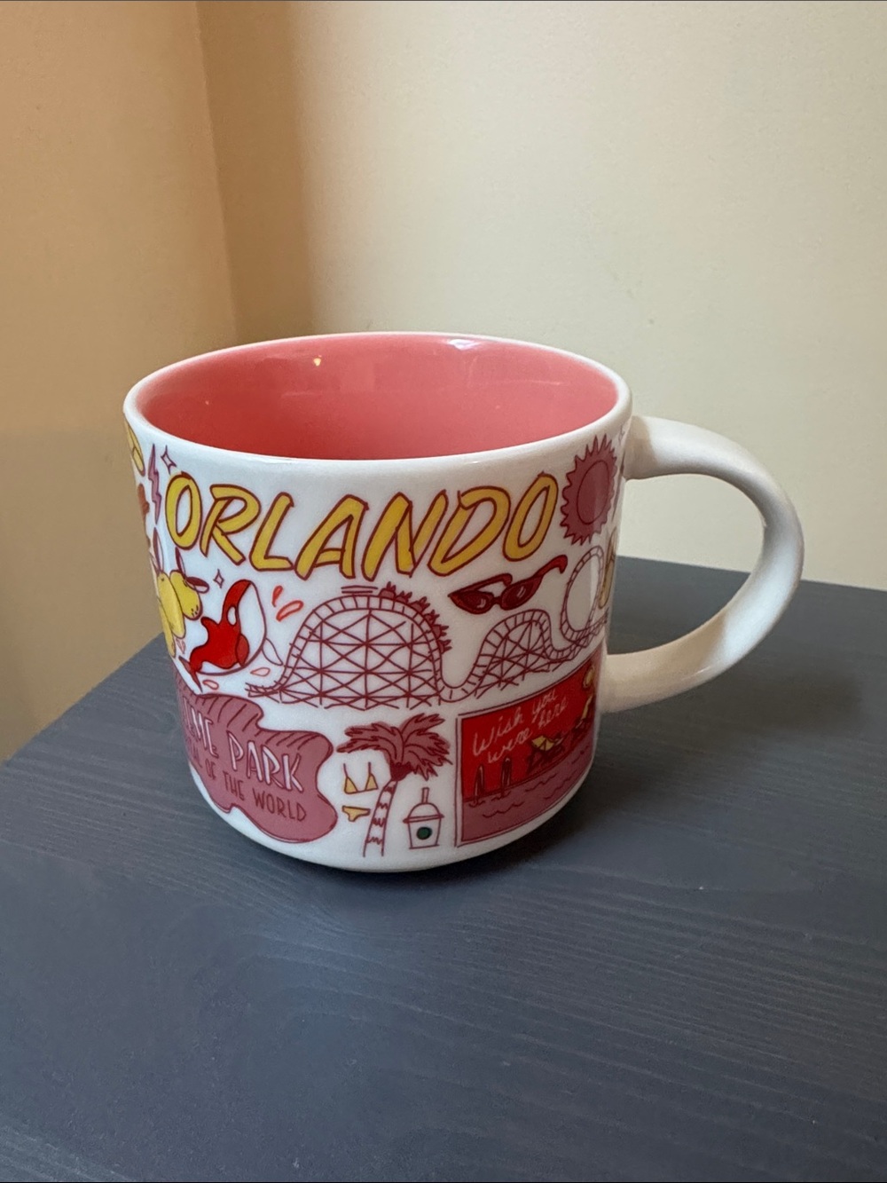 Starbucks Coffee Cup Mug Orlando Florida Been There Series Globe NWOT 2018